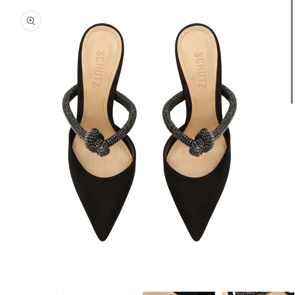 Schultz size 9 suede high heel mule